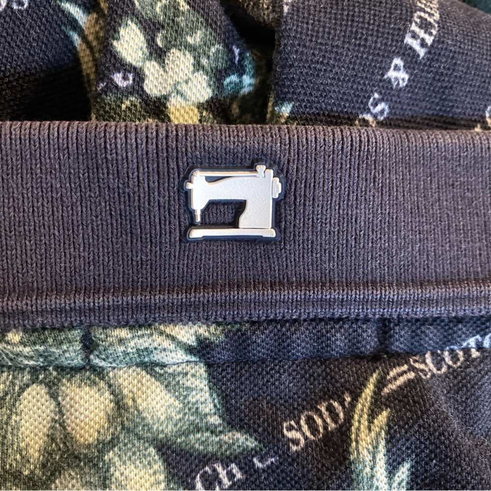 Scotch Soda Mens S SMALL Polo Shirt Floral All Over Print Logo Golf Preppy Adult - Picture 8 of 14